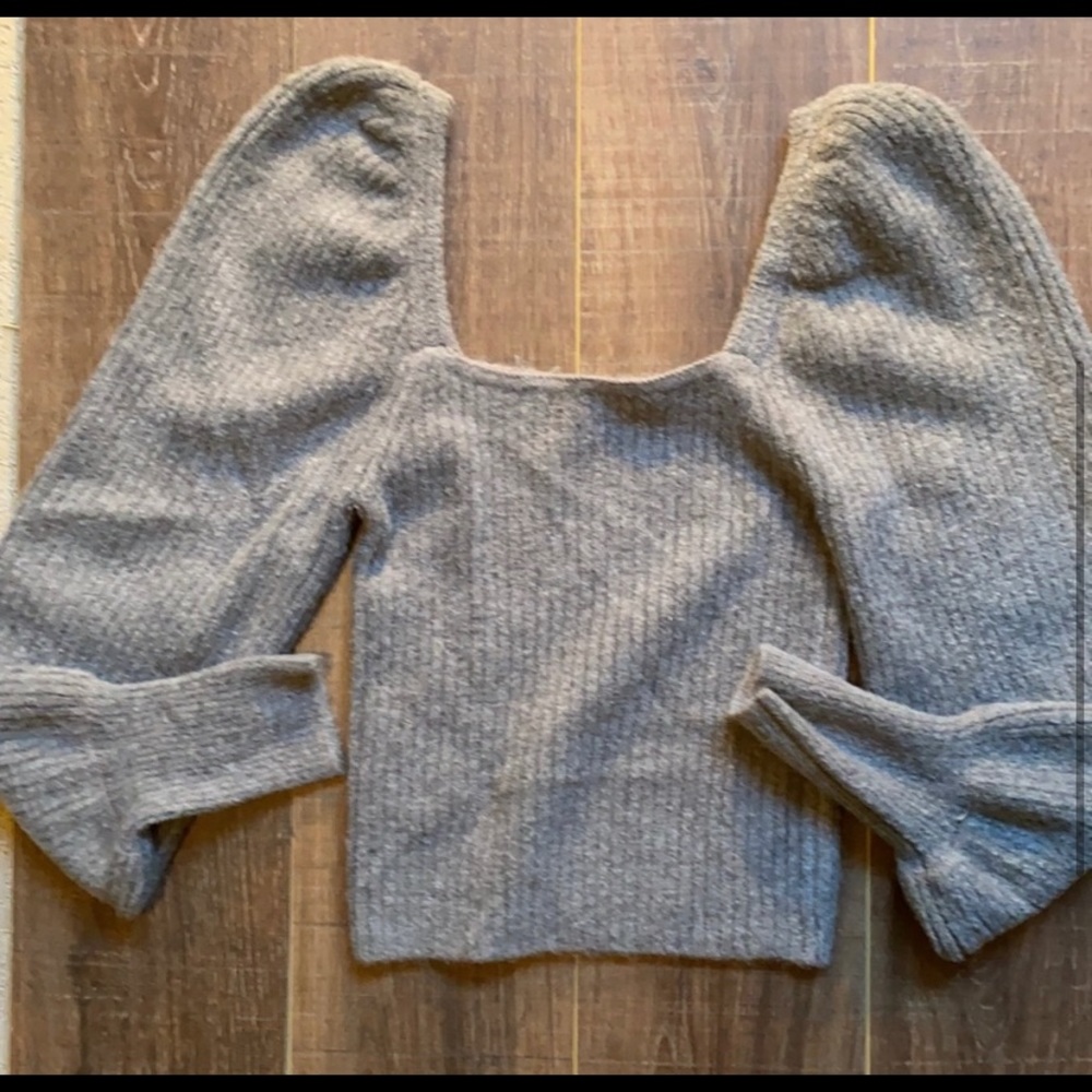 ZARA grey knit sweater - Picture 5 of 7